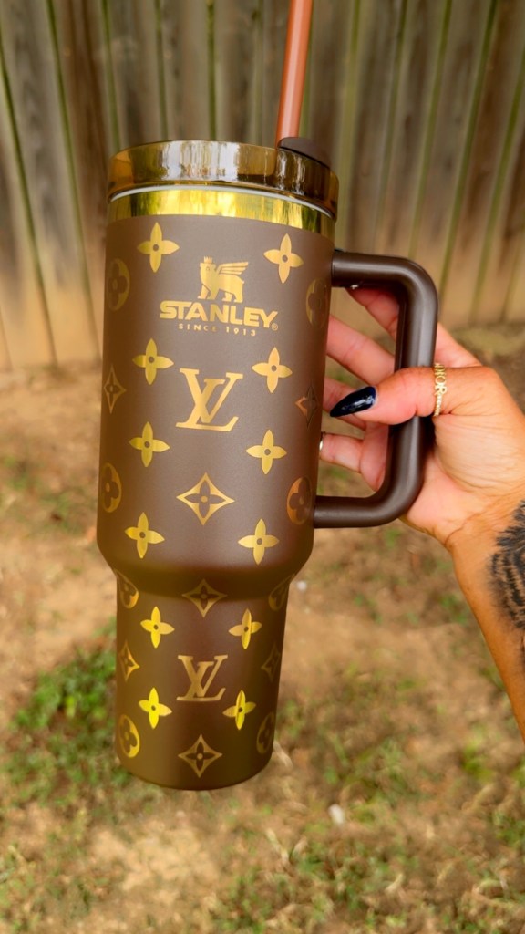 *instock* Brown Engraved Cup